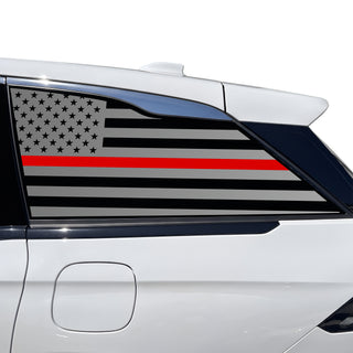 Fits Lincoln Nautilus 2024-2026 Quarter Window American Flag Vinyl Decal Stickers - Bogar Tech Designs