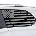 Fits Nissan Pathfinder 2013-2021 Quarter Window American Flag Vinyl Decal Stickers - Bogar Tech Designs
