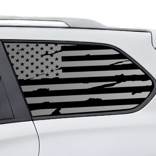 Fits Nissan Pathfinder 2013-2021 Quarter Window American Flag Vinyl Decal Stickers - Bogar Tech Designs