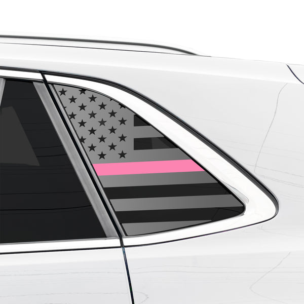 Fits Volkswagen Atlas Cross Sport SEL 2020-2025 Quarter Window American Flag Vinyl Decal Stickers - Bogar Tech Designs