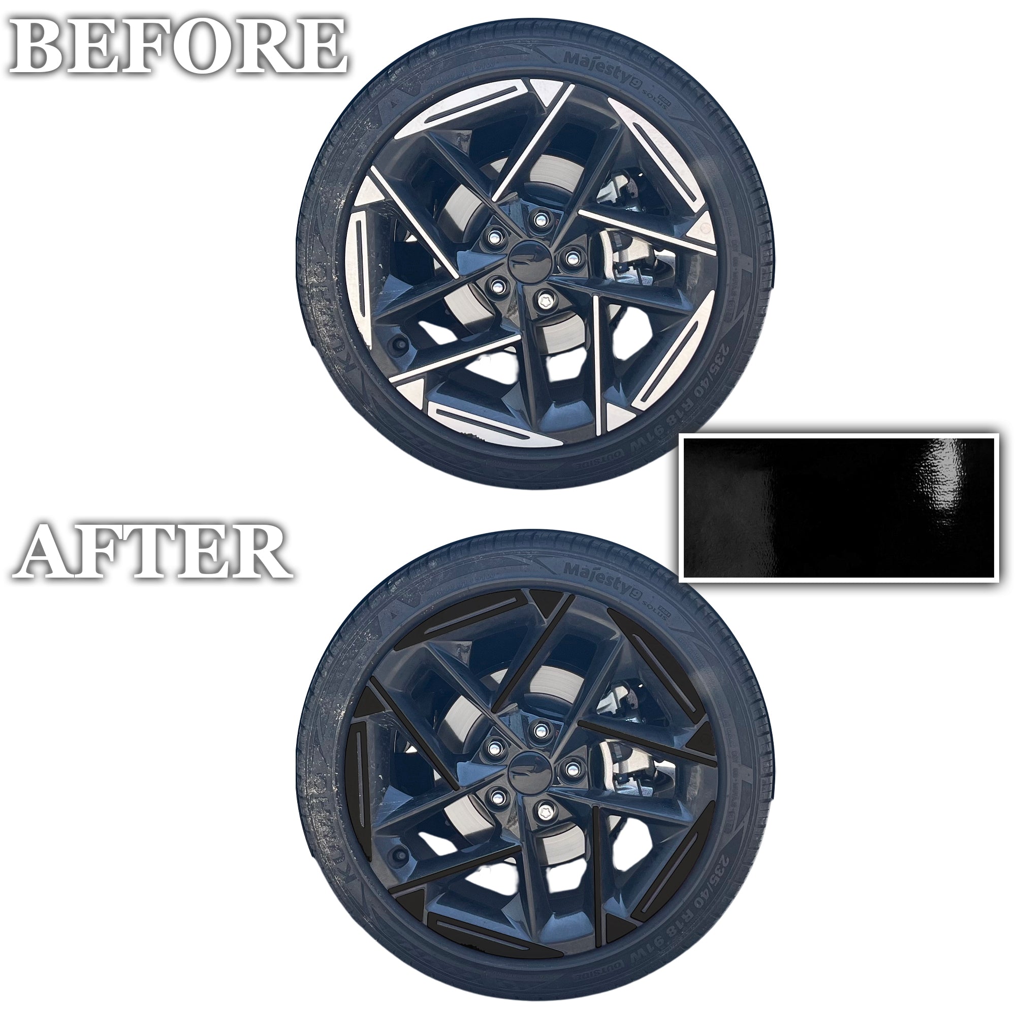 Fits Kia K4 GT-Line 2024-2026 Vinyl Chrome Delete Grille Blackout Decal Stickers Overlay Film