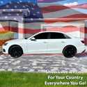 Fits Audi A4 2020-2025 Quarter Window American Flag Vinyl Decal Stickers - Bogar Tech Designs