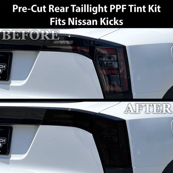 Fits Nissan Kicks 2025-2026 Full Headlight Taillight Precut Smoked PPF Tint Kit Film Overlay  - Bogar Tech Designs