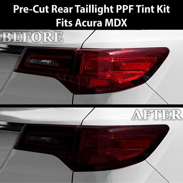 Fits Acura MDX 2014-2016 Full Headlight Taillight Precut Smoked PPF Tint Kit Film Overlay  - Bogar Tech Designs