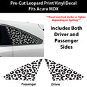 Fits Acura MDX 2014-2020 Animal Leopard Cheetah Cow Window Vinyl Decal Stickers - Bogar Tech Designs