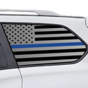 Fits Nissan Pathfinder 2013-2021 Quarter Window American Flag Vinyl Decal Stickers - Bogar Tech Designs