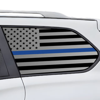 Fits Nissan Pathfinder 2013-2021 Quarter Window American Flag Vinyl Decal Stickers - Bogar Tech Designs
