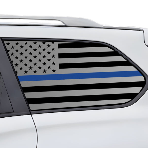 Fits Nissan Pathfinder 2013-2021 Quarter Window American Flag Vinyl Decal Stickers - Bogar Tech Designs