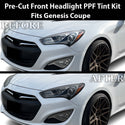 Fits Hyundai Genesis 2013-2016 Full Headlight Taillight Precut Smoked PPF Tint Kit Film Overlay  - Bogar Tech Designs