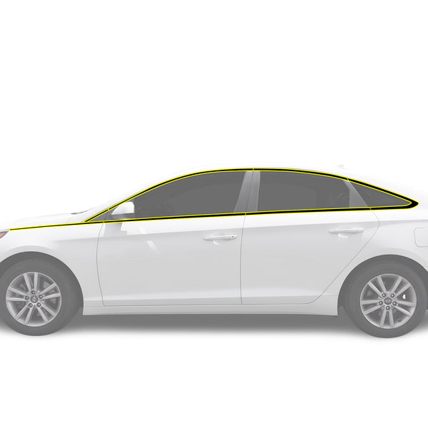 Fits Hyundai Sonata 2015-2017 Vinyl Chrome Delete Grille Blackout Decal Stickers Overlay Film - Bogar Tech Designs