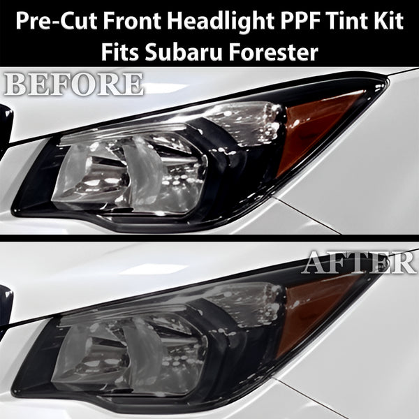 Fits Subaru Forester 2014-2018 Full Headlight Taillight Precut Smoked PPF Tint Kit Film Overlay  - Bogar Tech Designs