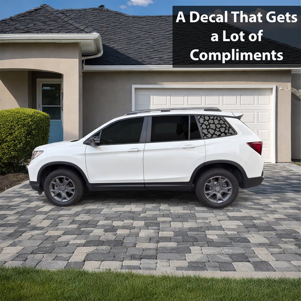 Fits Honda Passport 2019-2025 Animal Leopard Cheetah Cow Window Vinyl Decal Stickers - Bogar Tech Designs