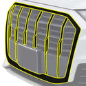 Fits Audi Q7 2020-2024 Vinyl Chrome Delete Grille Blackout Decal Stickers Overlay Film - Bogar Tech Designs
