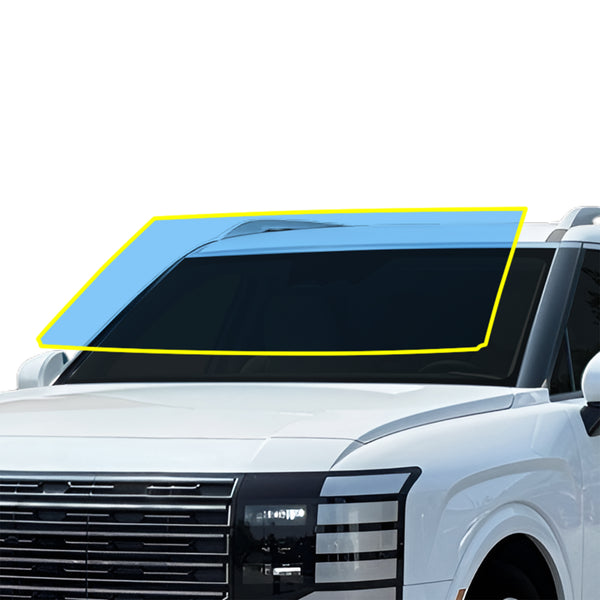 Hyundai Palisade 2026–2027 Windshield Protection Film Kit – Precut Clear PPF (Rock Chip Protection)