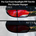 Fits Chrysler Voyager 2020-2025 Full Headlight Taillight Precut Smoked PPF Tint Kit Film Overlay  - Bogar Tech Designs