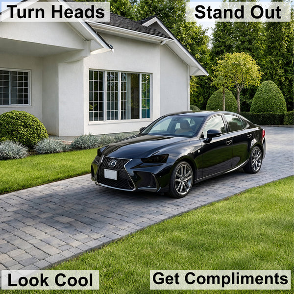 Fits Lexus IS 2017-2020 Full Headlight Taillight Precut Smoked PPF Tint Kit Film Overlay  - Bogar Tech Designs