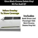 Fits Audi Q7 2020-2024 Vinyl Chrome Delete Grille Blackout Decal Stickers Overlay Film - Bogar Tech Designs