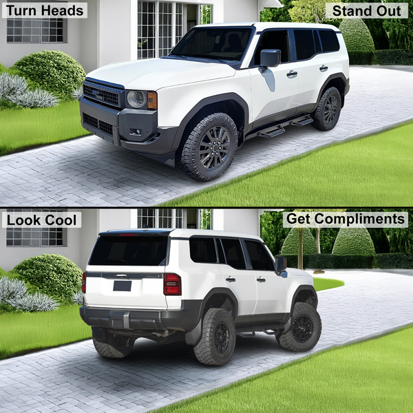 Fits Toyota Land Cruiser 2024-2026 Full Headlight Taillight Precut Smoked PPF Tint Kit Film Overlay  - Bogar Tech Designs