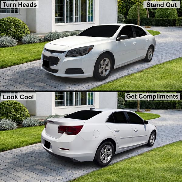 Fits Chevrolet Malibu 2013-2015 Full Headlight Taillight Precut Smoked PPF Tint Kit Film Overlay  - Bogar Tech Designs
