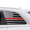 Fits Audi Q7 2017-2026 Quarter Window American Flag Vinyl Decal Stickers - Bogar Tech Designs