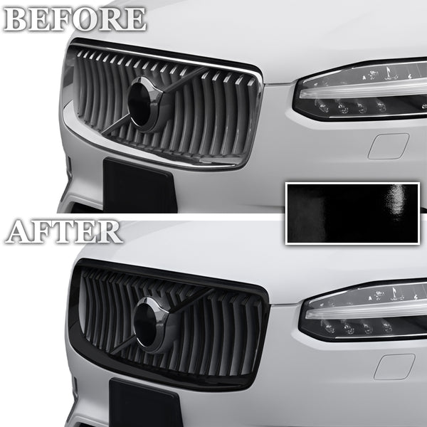 Fits Volvo XC90 2020-2025 Vinyl Chrome Delete Grille Blackout Decal Stickers Overlay Film - Bogar Tech Designs