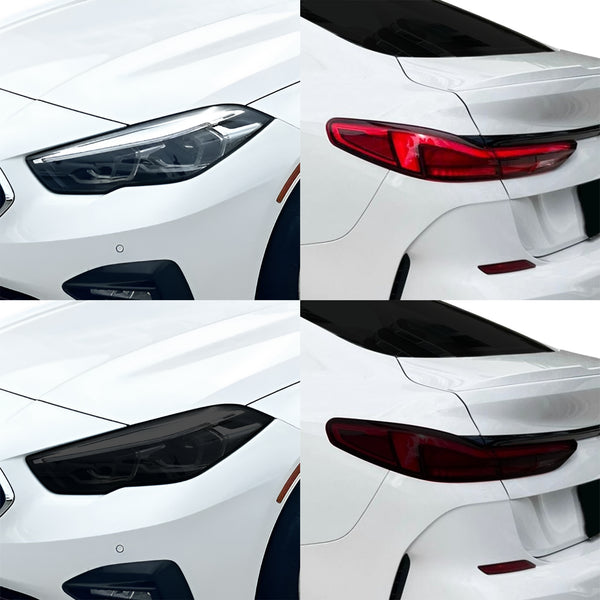 BMW 2 Series 2020–2024 Dark Smoke Headlight & Taillight Tint Kit – Precut Vinyl Lens Overlays