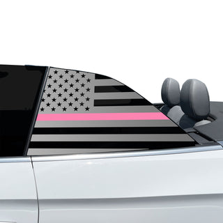 Fits Audi S5 Convertible 2020-2024 Quarter Window American Flag Vinyl Decal Stickers - Bogar Tech Designs