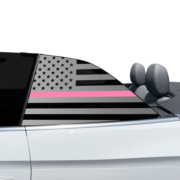 Fits Audi S5 Convertible 2020-2024 Quarter Window American Flag Vinyl Decal Stickers - Bogar Tech Designs