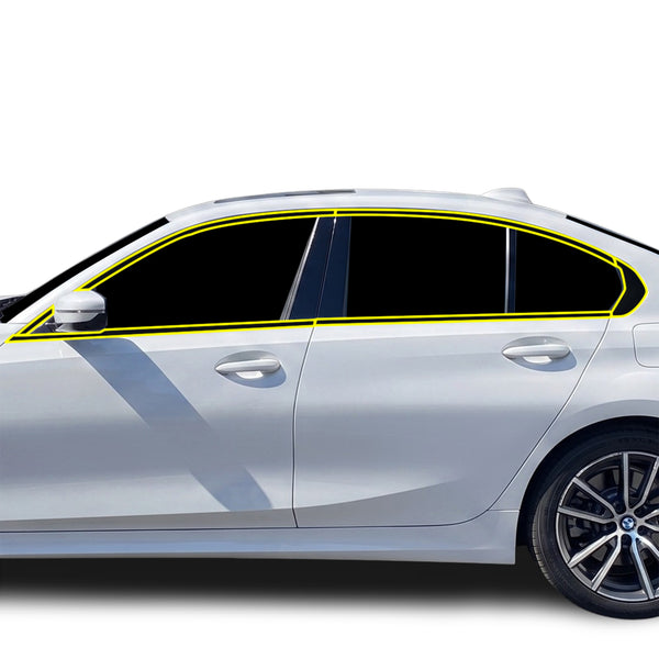 Fits BMW 3 Series 2019-2022 Vinyl Chrome Delete Grille Blackout Decal Stickers Overlay Film - Bogar Tech Designs