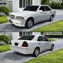 Fits Mercedes-Benz C280 1994-2000 Full Headlight Taillight Precut Smoked PPF Tint Kit Film Overlay  - Bogar Tech Designs