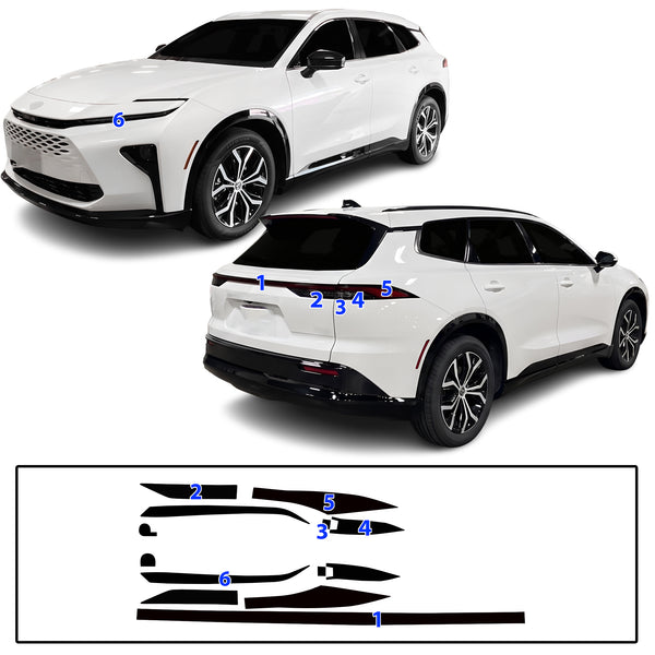 Fits Toyota Crown Signia 2025-2027 Full Headlight Taillight Precut Smoked PPF Tint Kit Film Overlay  - Bogar Tech Designs