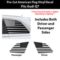 Fits Audi Q7 2017-2026 Quarter Window American Flag Vinyl Decal Stickers - Bogar Tech Designs