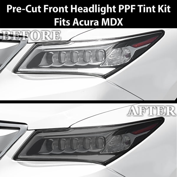 Fits Acura MDX 2014-2016 Full Headlight Taillight Precut Smoked PPF Tint Kit Film Overlay  - Bogar Tech Designs