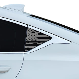 Fits Cadillac CT5 2020-2026 Quarter Window American Flag Vinyl Decal Stickers - Bogar Tech Designs
