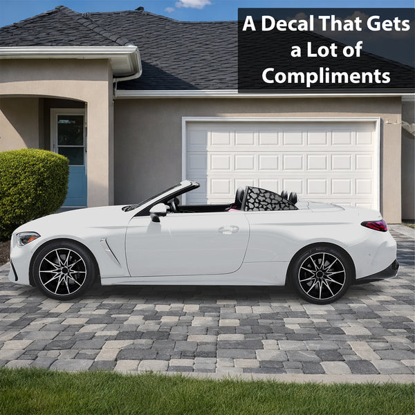 Fits Mercedes-Benz CLE Convertible 2024-2026 Animal Leopard Cheetah Cow Window Vinyl Decal Stickers - Bogar Tech Designs