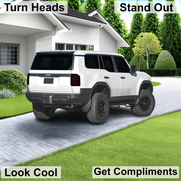 Fits Toyota Land Cruiser 2024-2026 Full Headlight Taillight Precut Smoked PPF Tint Kit Film Overlay  - Bogar Tech Designs