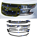 Fits Chevrolet Suburban & Chevrolet Tahoe 2015-2020 Vinyl Chrome Delete Grille Blackout Decal Stickers Overlay Film - Bogar Tech Designs