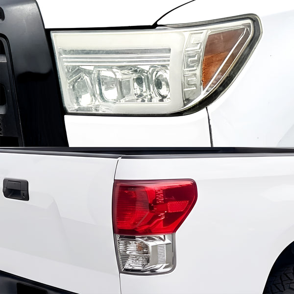 Fits Toyota Tundra 2007-2013 Full Headlight Taillight Precut Smoked PPF Tint Kit Film Overlay  - Bogar Tech Designs