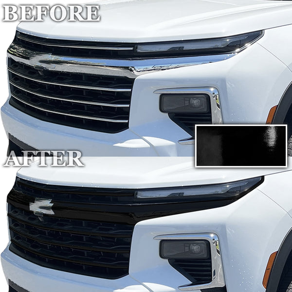 Fits Chevrolet Traverse 2024-2026 Vinyl Chrome Delete Grille Blackout Decal Stickers Overlay Film - Bogar Tech Designs