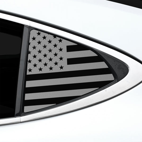 Fits Lexus ES 2013-2018 Quarter Window American Flag Vinyl Decal Stickers
