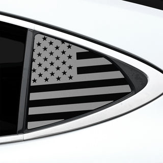 Fits Lexus ES 2013-2018 Quarter Window American Flag Vinyl Decal Stickers - Bogar Tech Designs