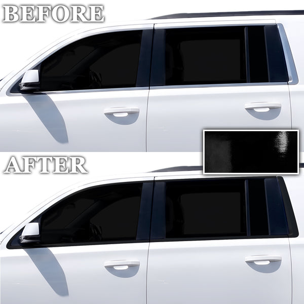 Fits Chevrolet Suburban & Chevrolet Tahoe 2015-2020 Vinyl Chrome Delete Grille Blackout Decal Stickers Overlay Film - Bogar Tech Designs