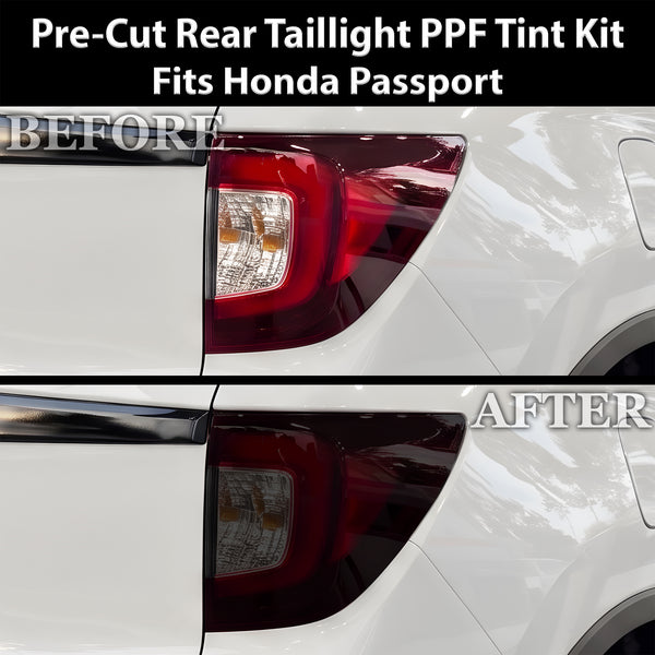 Fits Honda Passport 2022-2025 Full Headlight Taillight Precut Smoked PPF Tint Kit Film Overlay  - Bogar Tech Designs