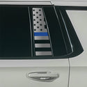 Fits GMC Yukon XL 2025-2026 Quarter Window American Flag Vinyl Decal Stickers - Bogar Tech Designs