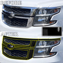 Fits Chevrolet Suburban & Chevrolet Tahoe 2015-2020 Vinyl Chrome Delete Grille Blackout Decal Stickers Overlay Film - Bogar Tech Designs