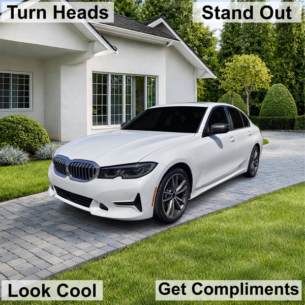 Fits BMW 3 Series 2019-2022 Full Headlight Taillight Precut Smoked PPF Tint Kit Film Overlay  - Bogar Tech Designs