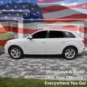 Fits Audi Q7 2017-2026 Quarter Window American Flag Vinyl Decal Stickers - Bogar Tech Designs