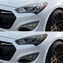 Fits Hyundai Genesis 2013-2016 Full Headlight Taillight Precut Smoked PPF Tint Kit Film Overlay  - Bogar Tech Designs