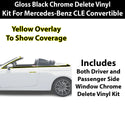 Fits Mercedes-Benz CLE 2024-2026 Vinyl Chrome Delete Grille Blackout Decal Stickers Overlay Film - Bogar Tech Designs