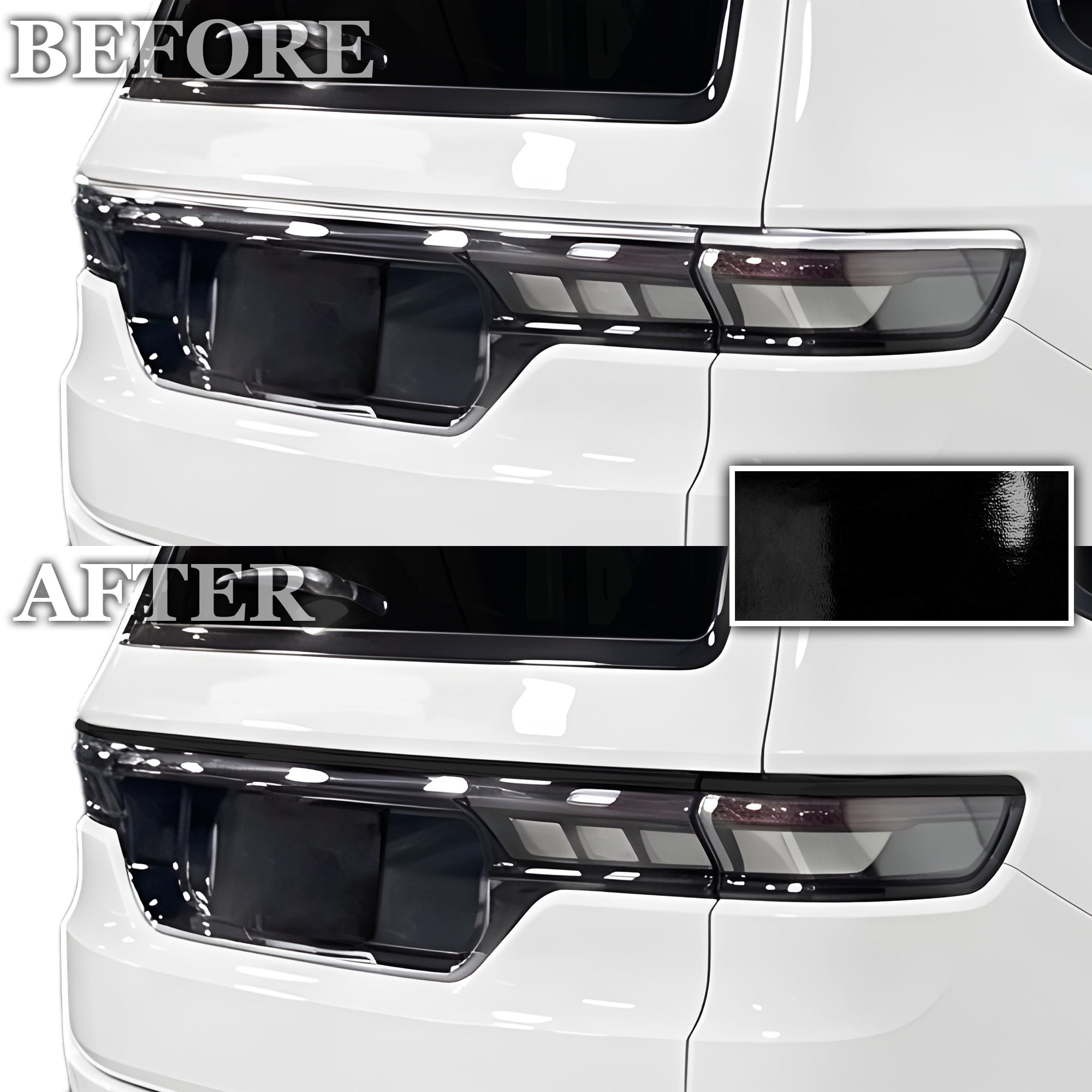 Fits Jeep Grand Wagoneer L 2026-2027 Vinyl Chrome Delete Grille Blackout Decal Stickers Overlay Film - Bogar Tech Designs